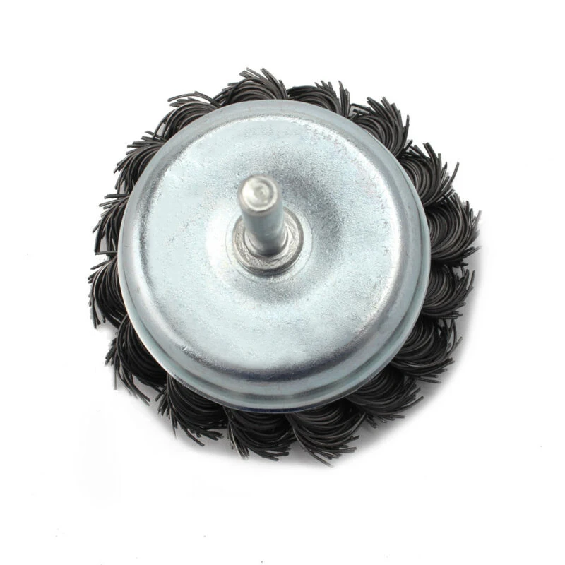 

3 Metal Wire Wheel Cup Brush Crimped W/1/4 Shank For Die Grinder Drill Tool