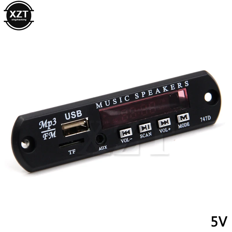 5 в 12 В MP3 WMA декодер доска MP3 плеер Автомобильный аудио USB TF FM радио модуль дистанционное управление для автомобиля аксессуары