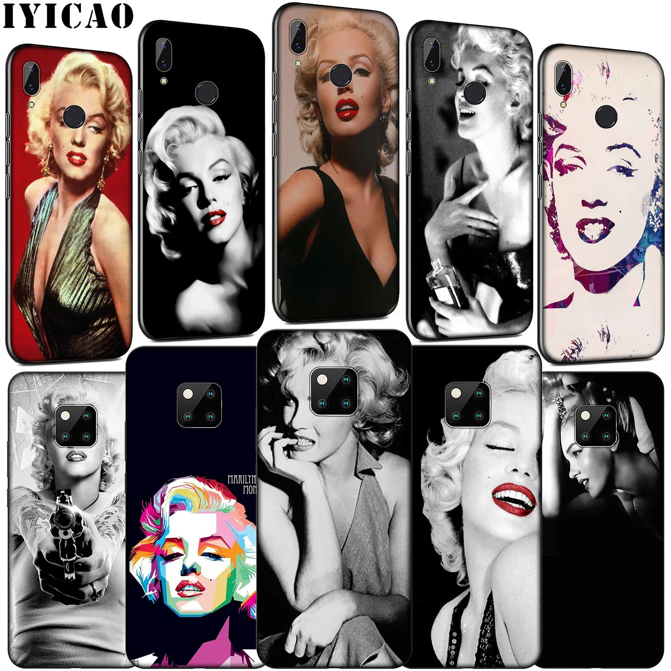 IYICAO Мэрилин Монро Pin Up Girl Мягкий силиконовый чехол для телефона Huawei Mate 30 20 10 Pro Nova 5i