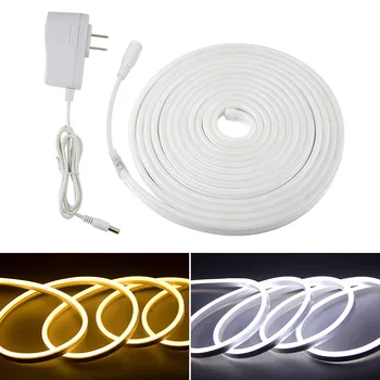 

Led Neon Lamp 1M-5M 2835SMD Strip Tape With EU/US Plug Soft Flexible LED Neon Rope Lights Waterproof For Home Outdoor Decoration