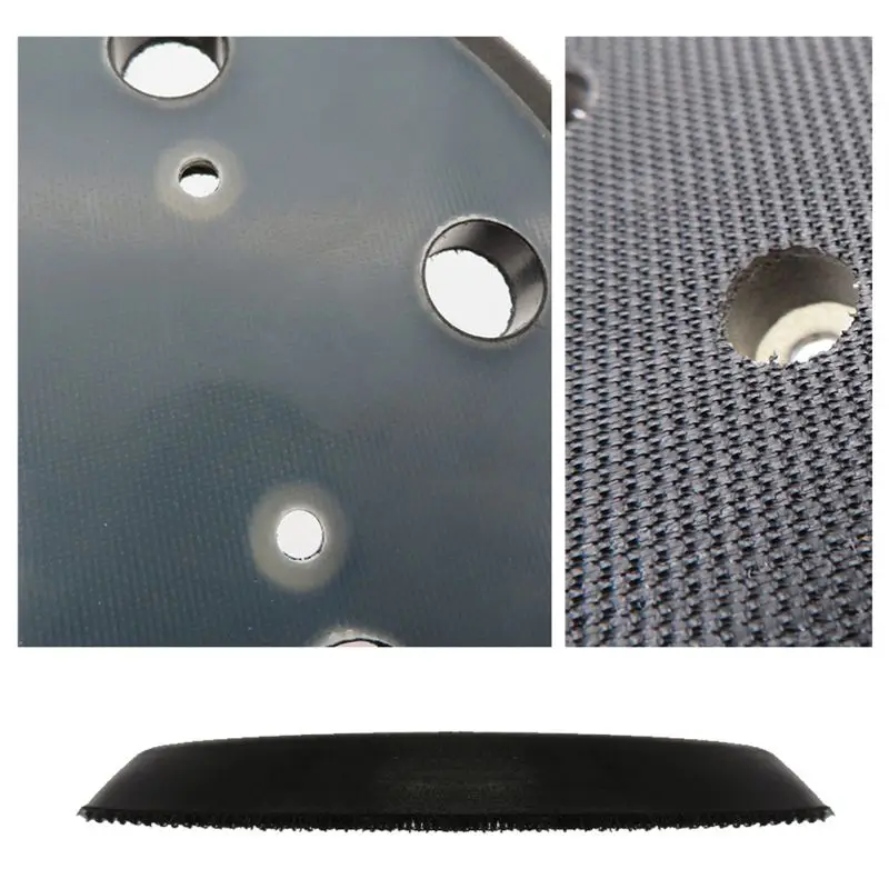 5 Inch 5-Hole 3 Eyes Electric Grinding Metal Polishing Disc 125mm Self Adhesive