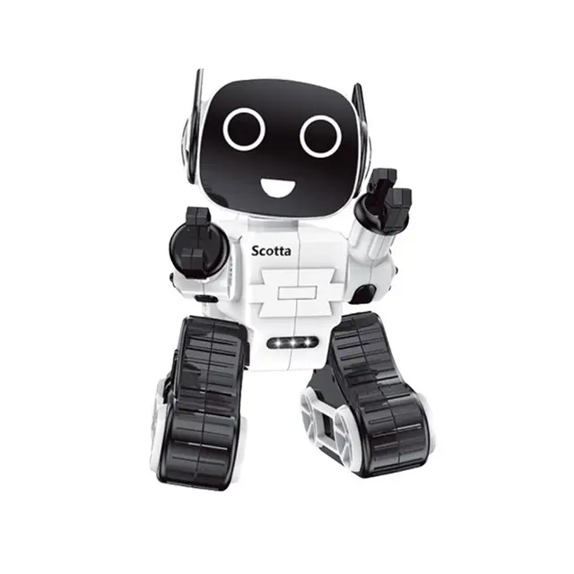 Smart Robot Programming Voice Dialogue High-Tech Early Learning Children Toy Red (Remote Control without Battery) 1