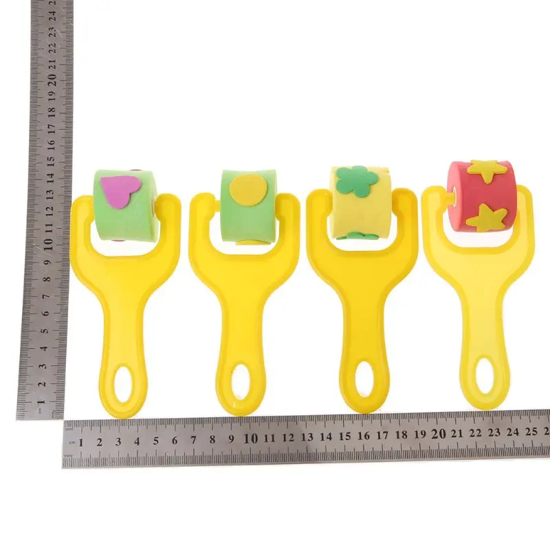 

26PCS/SET Nontoxic Washable Sponge Painting Brushes Set for Kids Children Toddler Early Education Toys Art Supplies Gifts