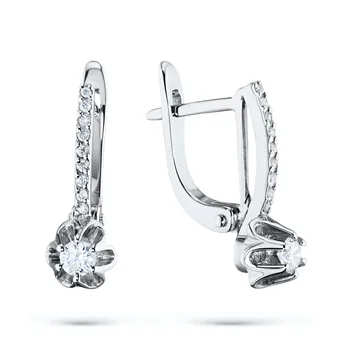 

Earrings in white gold with diamonds