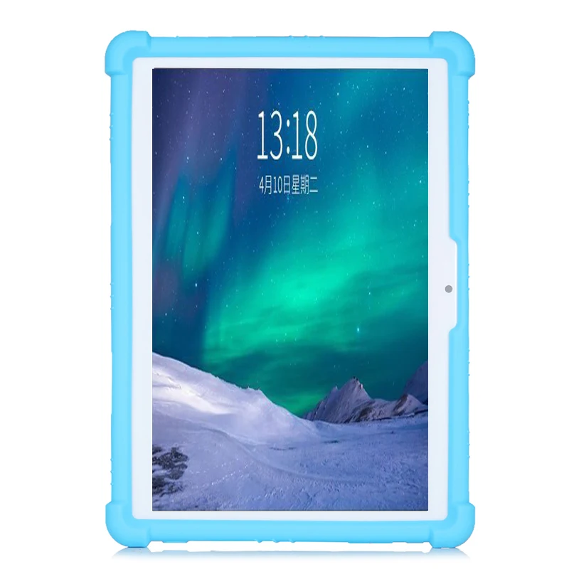 Szoxby-universal Soft Silicone Shockproof Tablet Capa pc Case l 9.44in w 6.69in 10 10.1 - Imagem 2