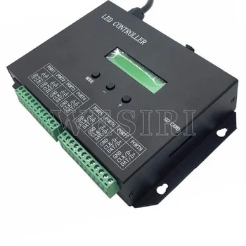 

H803SA 8port off-line/stand-alone/SD Card Full Color Pixel Controller 8192 Pixels,Can Connect DMX Console,Support Many Chips