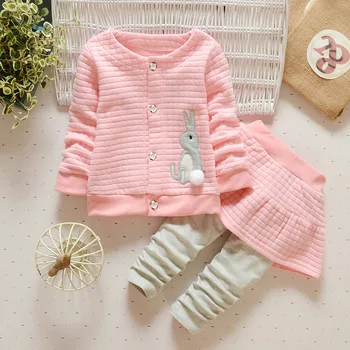 

baby girls clothes sets 2019 autumn kids gilrs cartoon long sleeve t shirt +pants 2pcs outfits children clothing set
