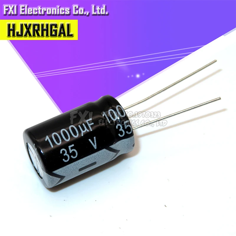 10 шт. 35V1000UF 13*21 мм 1000 мкФ 35В электролитический конденсатор с алюминиевой крышкой