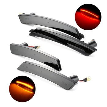 

4Pcs Car Turn Signal Light Dynamic For BMW Mini Cooper Side Light Yellow Flowing Water Brake Light Red Light Flowing Water Light