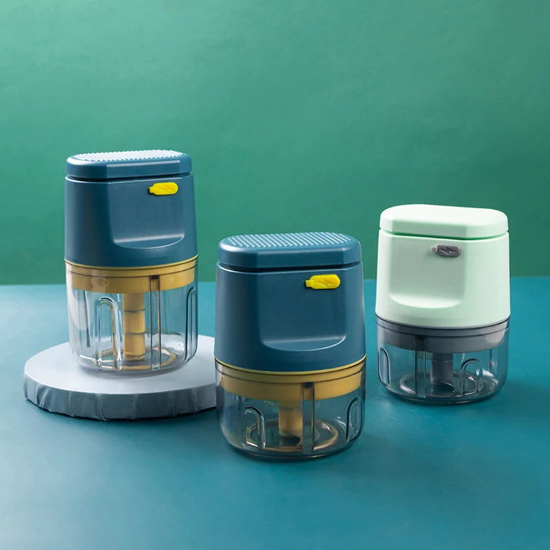 Tritatutto elettrico senza fili USB per aglio, tritacarne, tritacarne, utensili da cucina, robot da cucina ricaricabile_voghion.com
