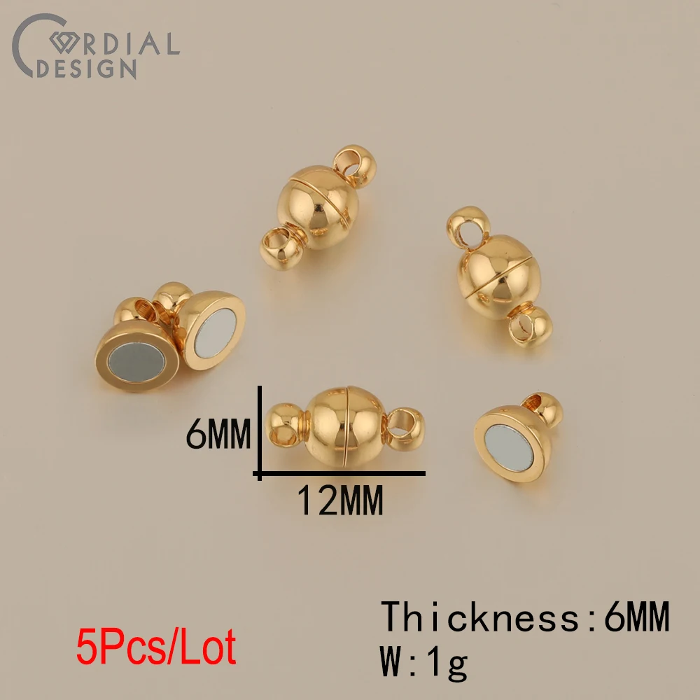 Cordial Design Magnet Clasps & Hooks/DIY Making/Jewelry Accessories/Genuine Gold Plating/Hand Made/Jewelry Findings & Components - cordial