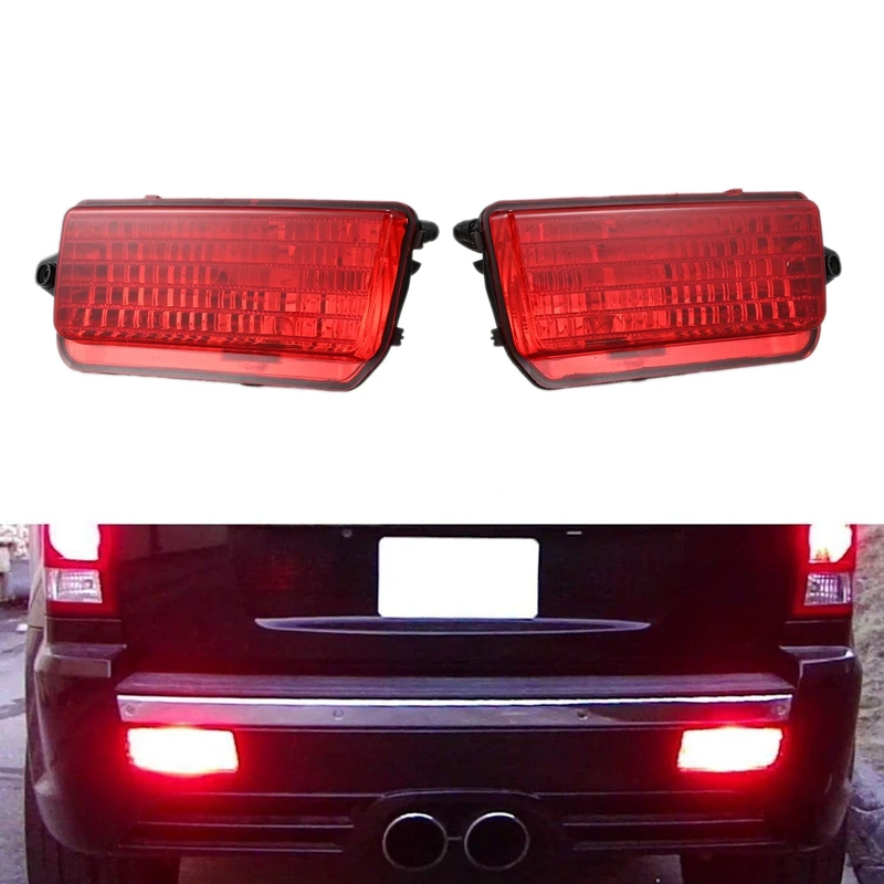 

2Pcs Rear Tail Lamp Bumper Fog Lights Driving Lamps 55156102AA 55156103AA for Jeep Grand Cherokee 2005-2009