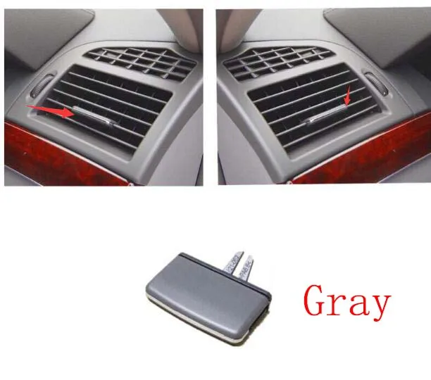 1pc gray Для Mercedes-Benz s-класса кондиционер розетка весло отделка W221 S300 S350 S400 S450 S500 2008-2012 год - Название цвета: 1pc gray