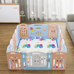 Valla de Juego plegable para bebés, corralito de seguridad para niños pequeños, parque infantil, valla interior para caminar para niños de 0 a 3 años