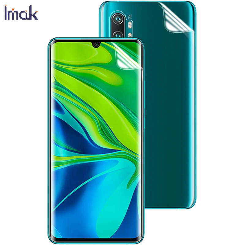 Imak 2 шт. Чувствительная прозрачная Гидрогелевая тонкая пленка для Xiaomi Mi Note 10 Note10 Pro