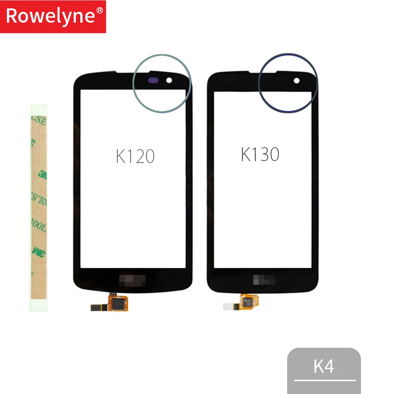 4 5 &quotдля LG K4 K120 K120E K121 K130 K130E сенсорный экран дигитайзер Датчик передняя внешняя