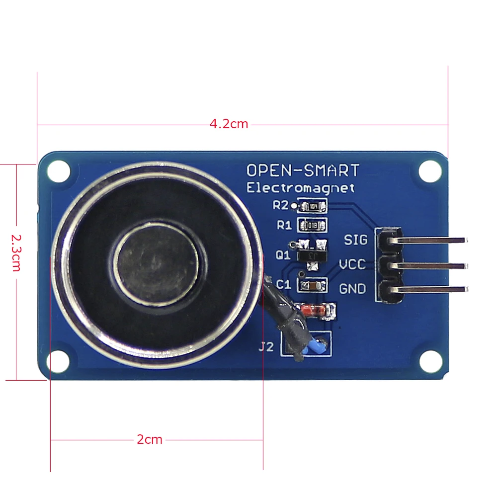 Módulo de Sensor Eletroímã para Arduino Dc5v Módulo de Sensor para Suspensão Elétrica de Eletroímã Aberto 10n com Ventosa Solenoide - Image 2