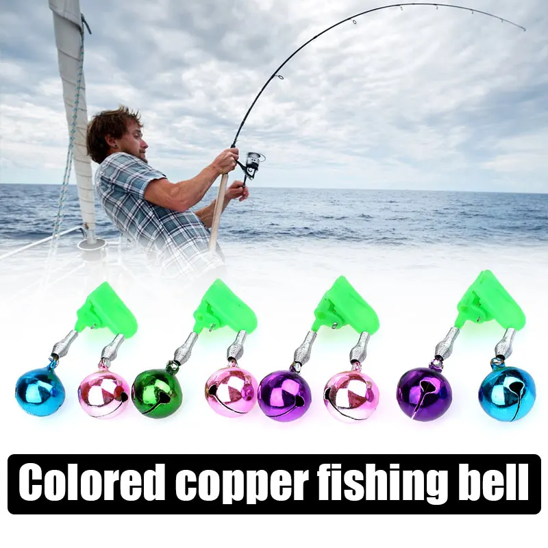 

Fishing Alarm Practical Durable Random Color Metal Fish Line Offshore Angling Deck Fish Alarm Bell Fishing Rod Bell