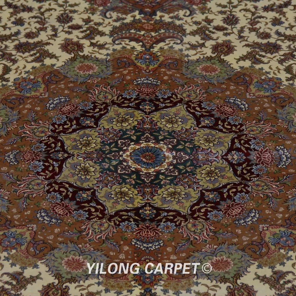 Yilong 9'x12' персидский коврик ручной работы Большой бежевый vantage персидские ковры для продажи (TJ107A)