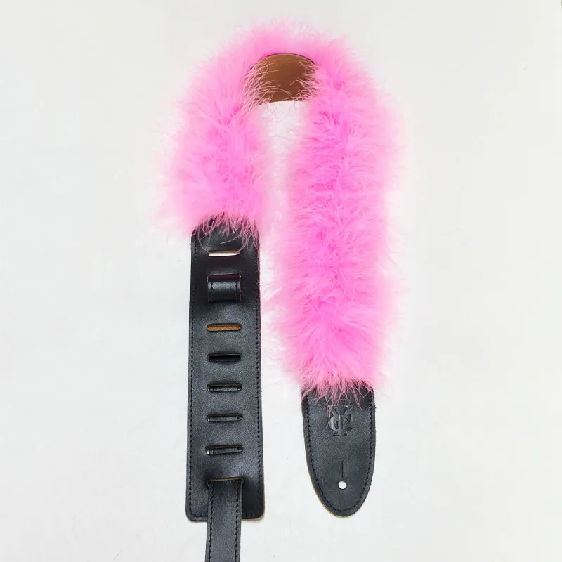 Feather-Design Electric Bass Guitar Strap - Musical Instrument Accessory