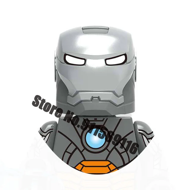 Superhero Iron Man Mark Building Blocks Bricks Tony Stark War Machine Ultron Action Figures Kids Toys Christmas Gifts H-X1239