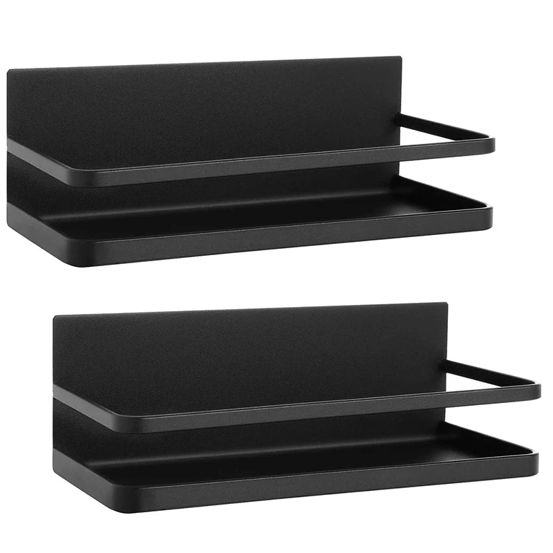 

Practical Boutique Magnetic Spice Rack Organizer Single Tier Refrigerator Spice Storage Shelf, Easy to Install The Side of The R