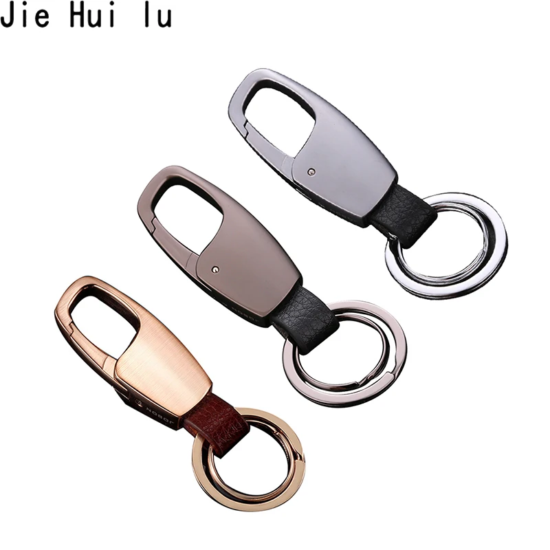 

Creative Metal Leather Car Keyring Fashion Car-styling PU Leather Car Key Chain Ring Keychain Keyfob Jewelry Trinket Accessories