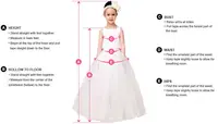 Pink Flower Gir Dresses Glitter Sparkly Beads Bow Evening Party Fluffy Ball Gown First Communion Kid Toddler 4