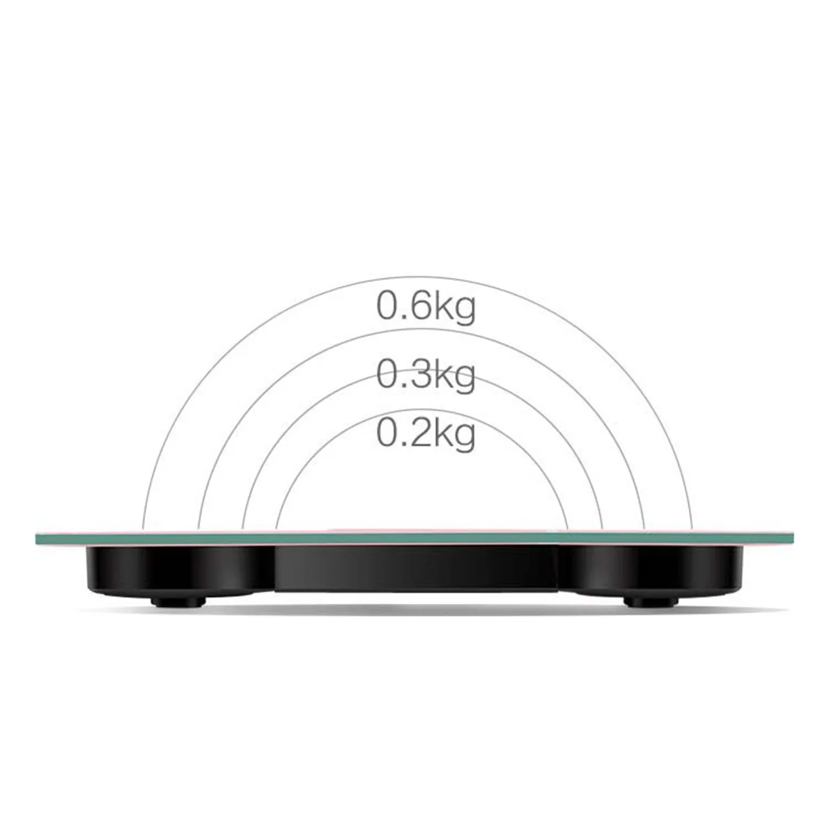 180KG Digital Weighing Scale Electronic USB Rechargeable Weight Scale with Temperature Display