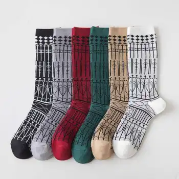 

Autumn new classic retro British checked leg socks