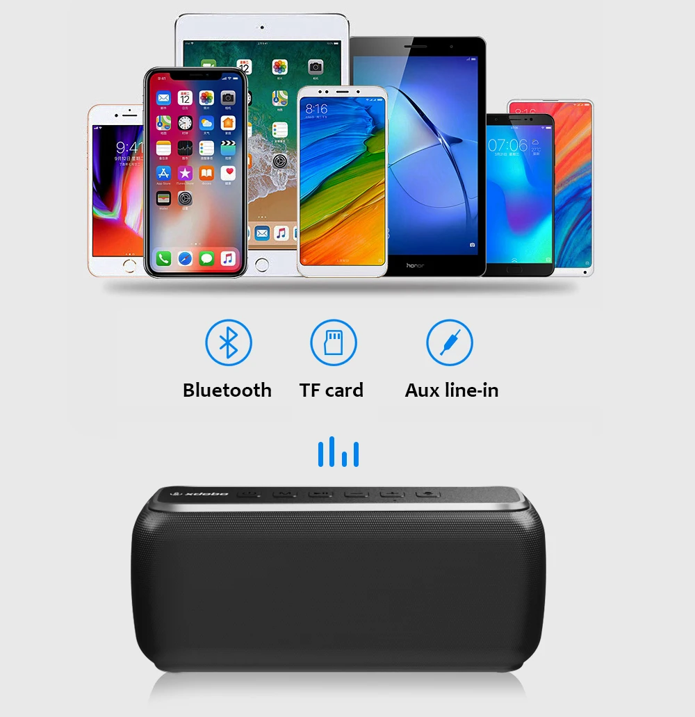 US $36.25 - 54.31 XDOBO X8 60W Powerful Portable Outdoor Wireless Bluetooth Speaker TWS Hifi Home Theater System Music Sound Box Soundbar For TV