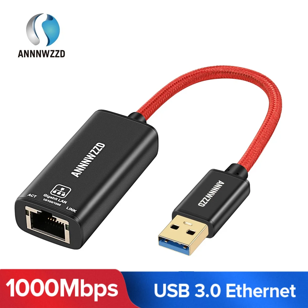 USB Ethernet адаптер 3 0 сетевая карта к RJ45 Lan для Windows 10 Xiaomi Mi Box Nintendo Switch Gigabit USB|Сетевые