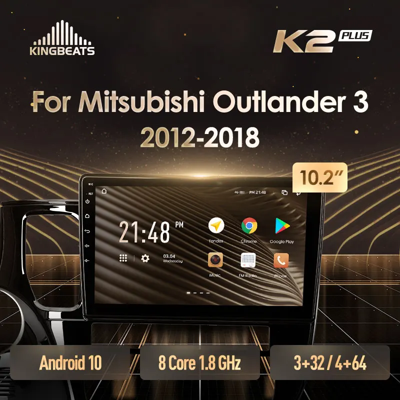 KingBeats штатное головное устройство For Mitsubishi Outlander 3 GF0W GG0W автомагнитола на андроид