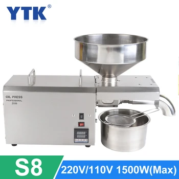 

Oil Extraction Expeller 1500W Electric Oil Press Machine Automatic Seed Nut Peanut Sesame Cold Heat Oil Presser