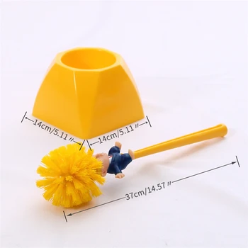 

Trump Toilet Brush Toilet Toilet Double-Sided Non-Perforating Set With Base Japanese Hotel Soft Fur