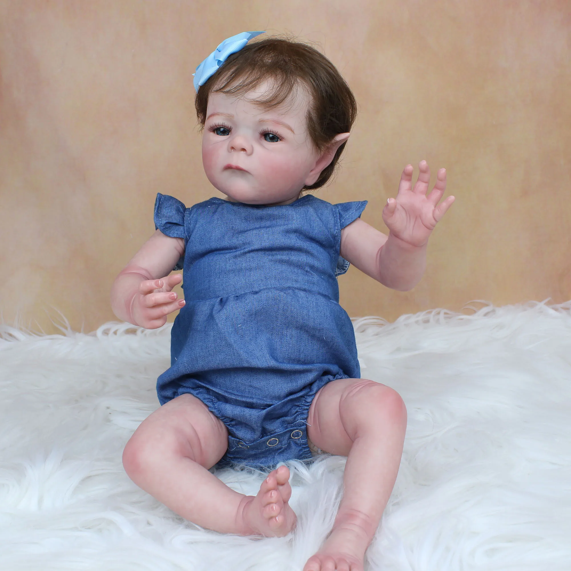 Poupées bebe Reborn, Poupée bébé Reborn, peau brune foncée, véritable