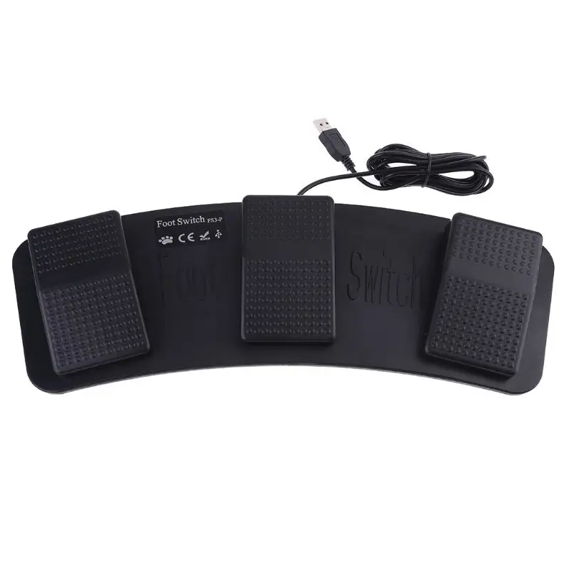 

USB Foot Pedal Control Switch Keyboard Mouse For Computer PC Laptop Foot Pedals Game Testing