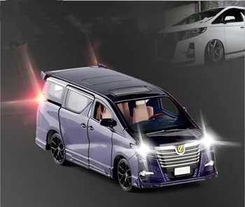 

1:32 high quality Toyota Elfa VIP version alloy car model,6 door simulation sound and light pull back model,free shipping