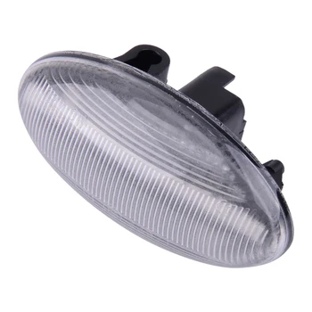 

ABS Car Clear Dynamic LED Side Indicator Marker Light Fit For Peugeot 1007 107 206 207 Citroen C1 C2 C3 C5