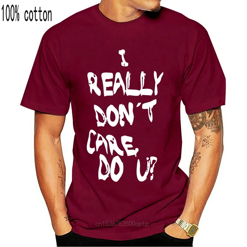 I Really Don'T Care Do You? Melania Trump Printed on Back Summer 2020 100% Cotton Printed Pure Cotton Men'S Cheap Tee Shirts