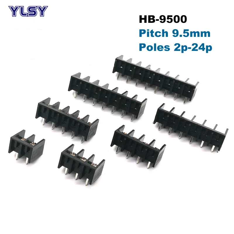 Винтовой клеммный блок HB9500 с барьером 9 5 мм 2/3/4/5/6/7/8P|Клеммные колодки| |