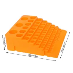 84 Holes Multifunctional Thickened Milling Cutter Reamer Drill Bit Storage Box Tool Accessories Organizer