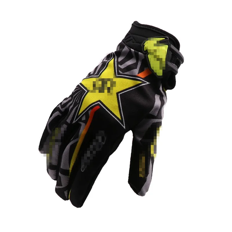 Перчатки для подтяжки лица Тор рок-н-ролл перчатки, украшенные звездами Rockstar внедорожные мотоциклетные перчатки с длинным пальцем велосипедные перчатки
