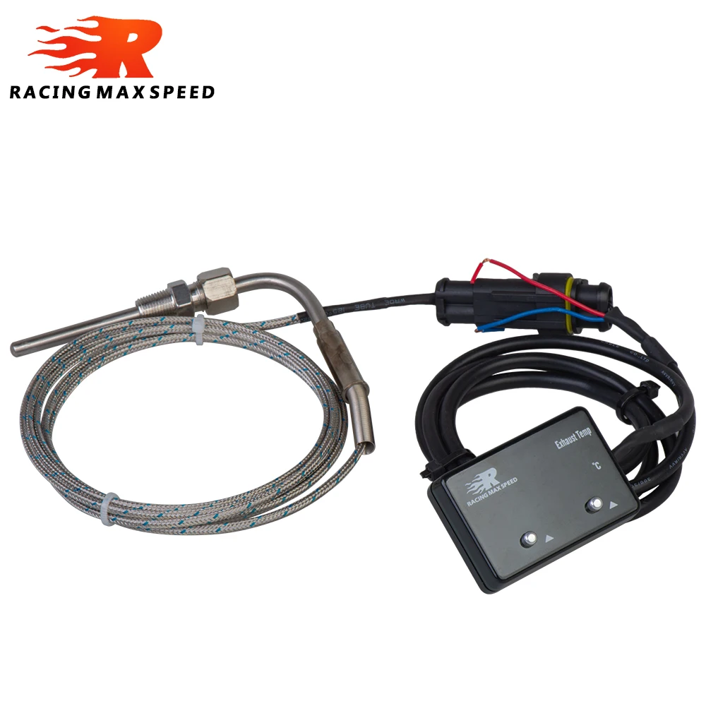 Car Gauge Exhaust Temperature Sensor Digital Thermometer Auto Exhaust Temperature Gauge Exhaust Gas Meter with Sensor for 4WD Hilux Patrol EGT