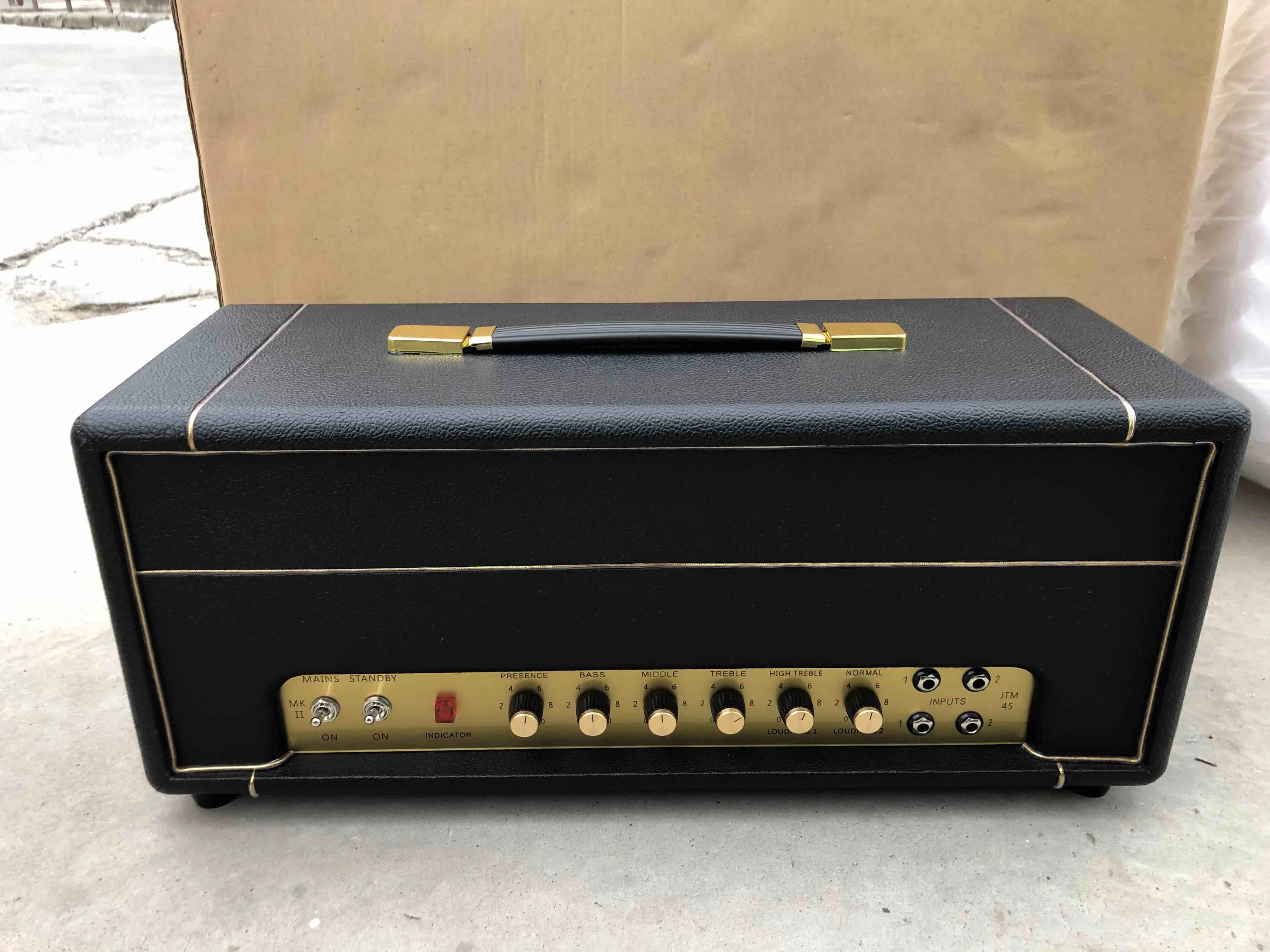 カスタムjtm45バルブギターアンプヘッド50w,2 x ecc83 1 x ecc83 