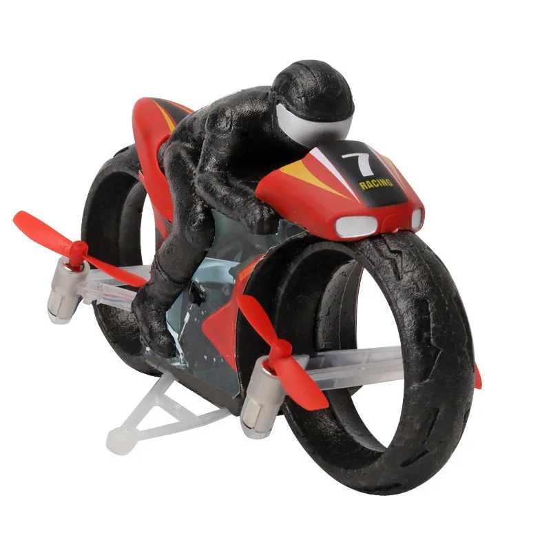Радиоуправляемый Дрон Летающий мотоцикл Дрон земля и полет двойной режим Летающий мотоцикл Дистанционное управление автомобиль Квадрокоптер детские игрушки подарки