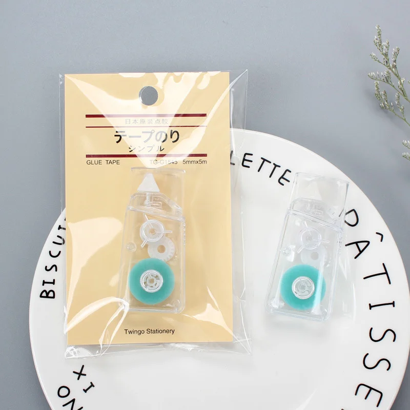 

5mm*5m Decorative Adhesive Double Sided Tape Cute Transparent Dot Glue Tape For Kids Scrapbooking DIY School Office Supplies