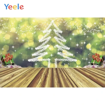 

Green Christmas background Fantasy sparkling Christmas tree Background for photo Studio Christmas backdrop