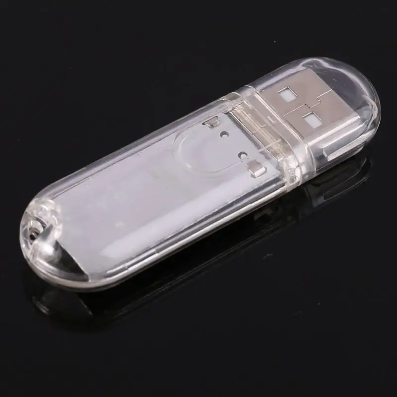 Портативный брелок 3 светодиодный белый ночник USB U диск лампа с крышкой яркий