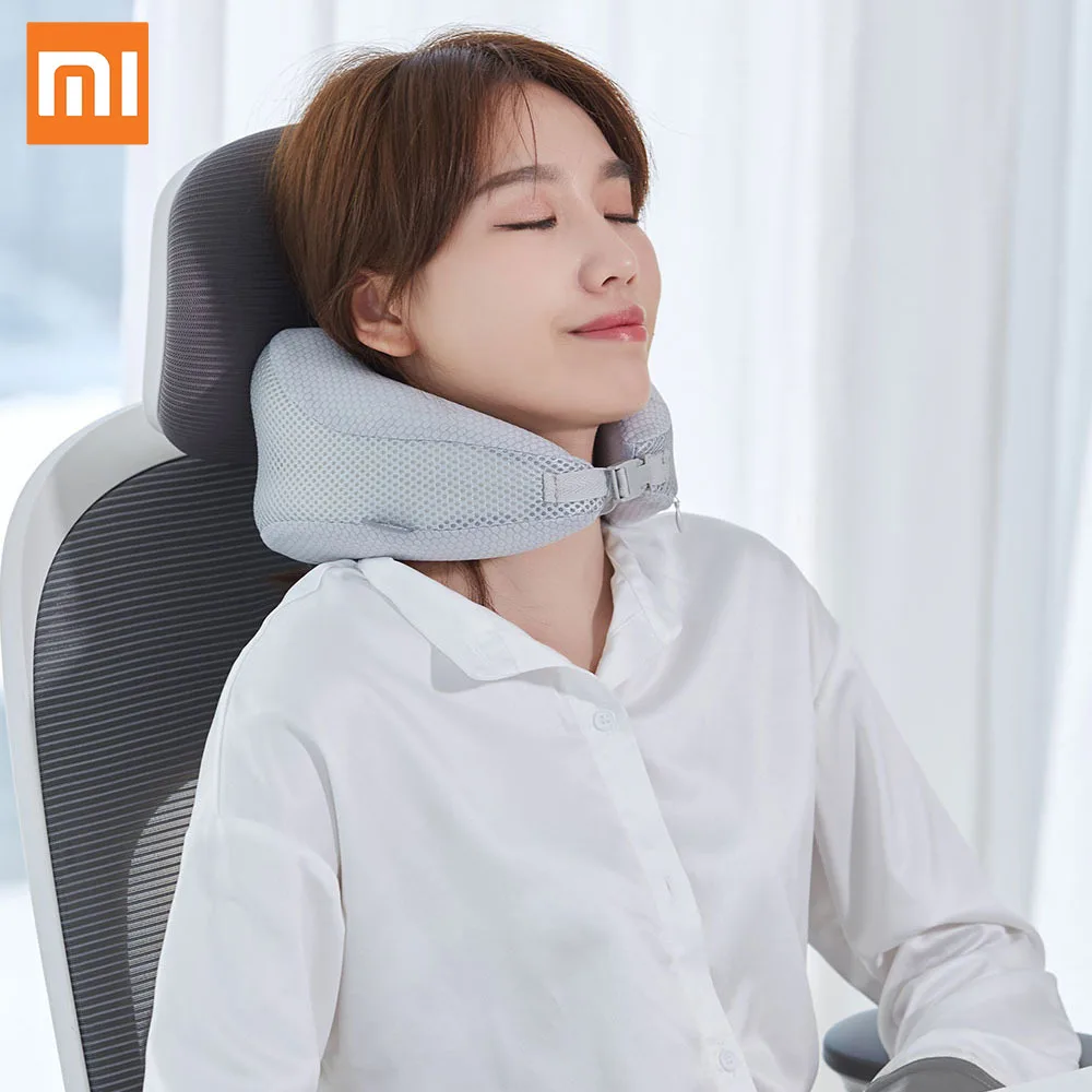Xiaomi LERAVAN Подушка-компаньон для путешествий, мягкая портативная Подушка с эффектом памяти, приятная для кожи, для шеи, для путешествий, офиса, 2 цвета